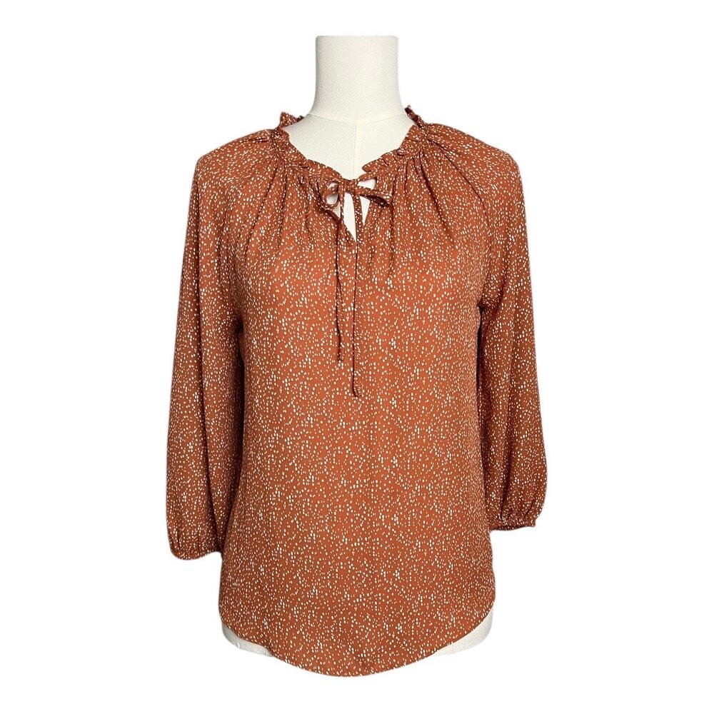 NWT LOFT Outlet Xs  Blouse Shirt Top Career Business Casual Office Preppy Twee